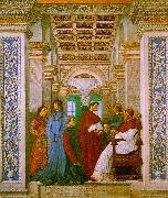 Sixtus II with his Nephews and his Librarian Palatina Melozzo da Forli